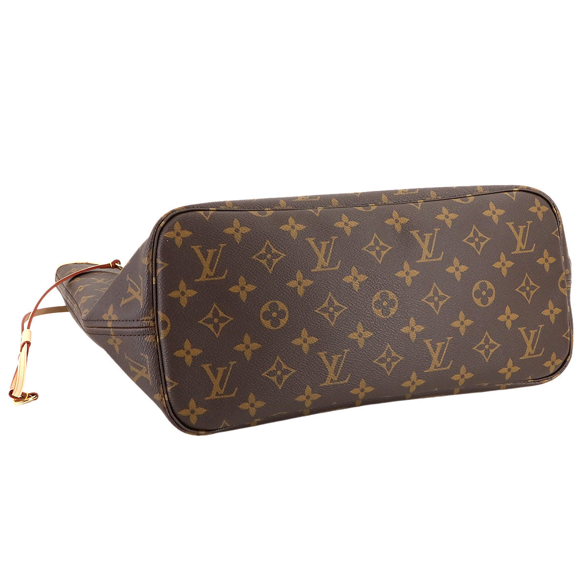 Monogram Neverfull MM Tote Bag Brown Cerise M46987