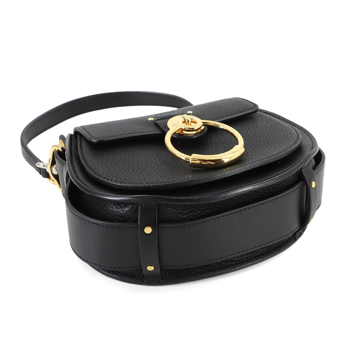 Tess Small 2way Hand Shoulder Bag Leather Black Purse