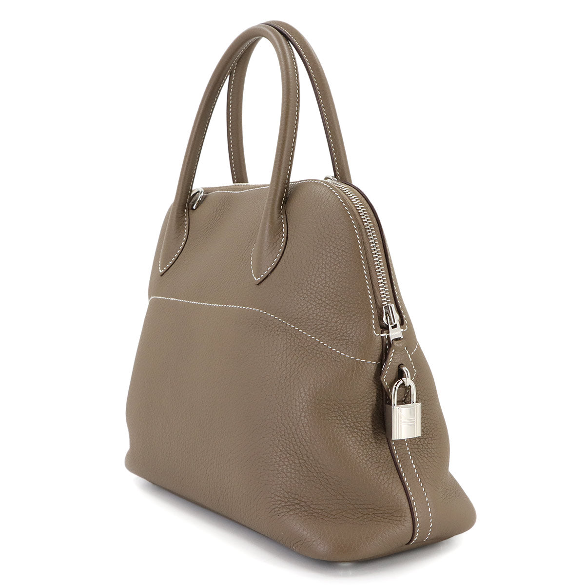 Bolide 31 2way Hand Shoulder Bag Taurillon Clemence Etoupe