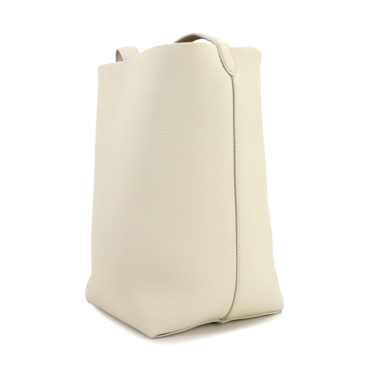 Medium N/S Park Tote Bag Leather White W1313
