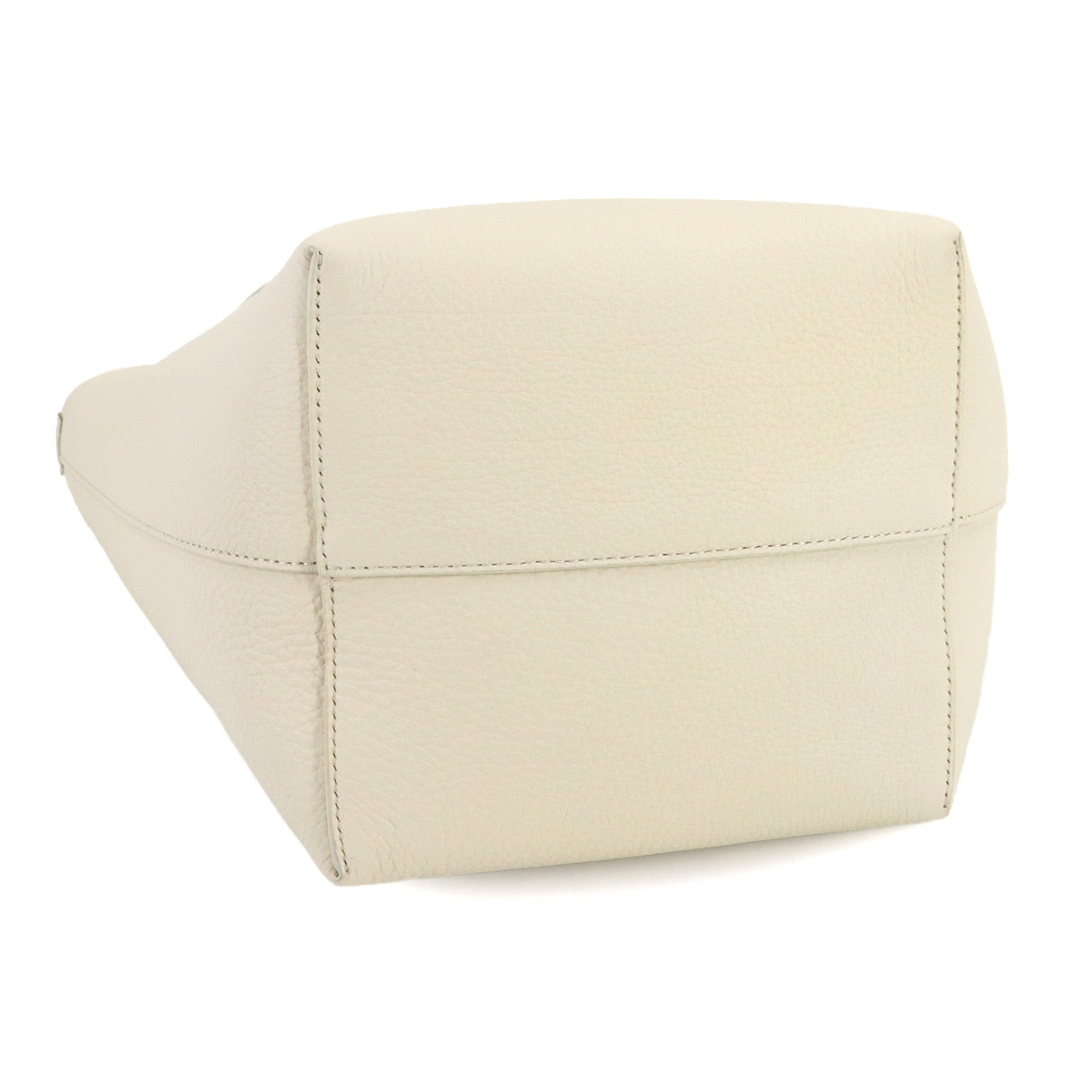 Medium N/S Park Tote Bag Leather White W1313