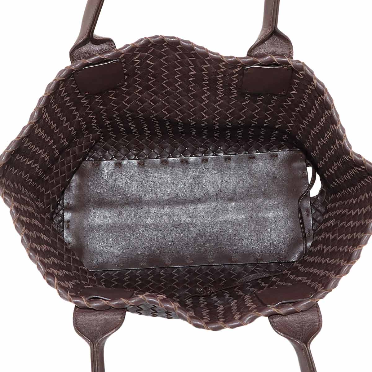 Intrecciato Cabat PM Tote Bag Leather Brown 141498