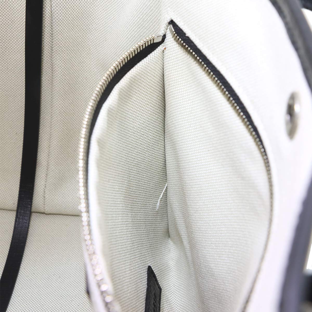 Biarritz Small Tote Shoulder Bag Canvas Natural 805118