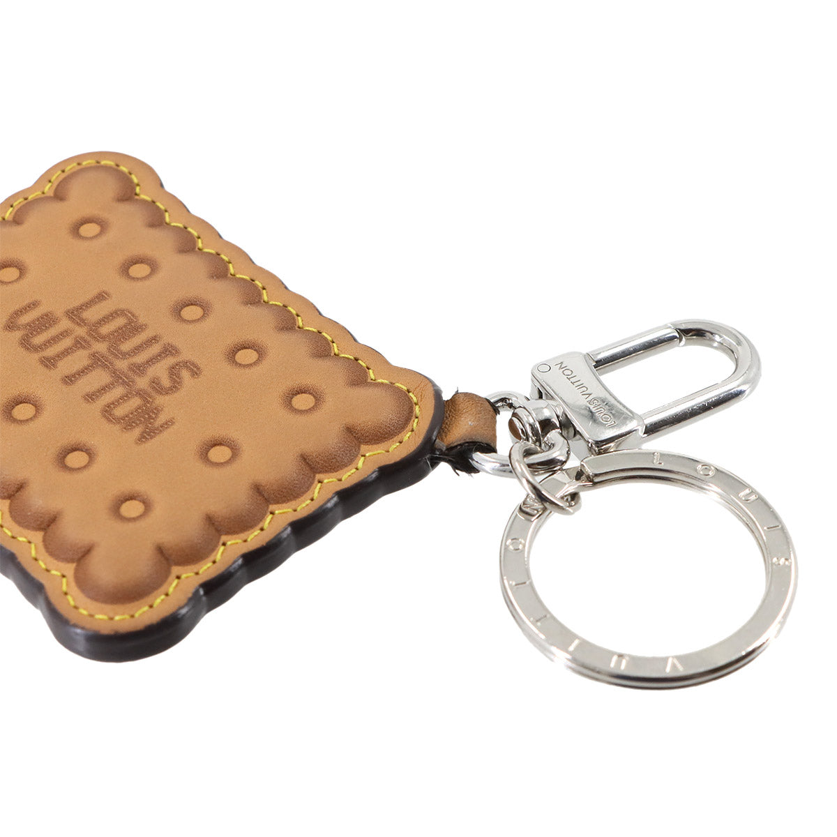 Bag Key Charm LV Biscuit Monogram M02547 Accessory