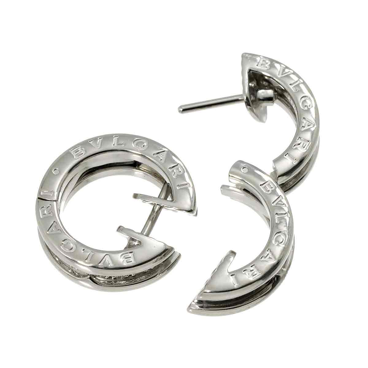 B-ZERO1 Diamond Earrings Pierced 18K White Gold 750