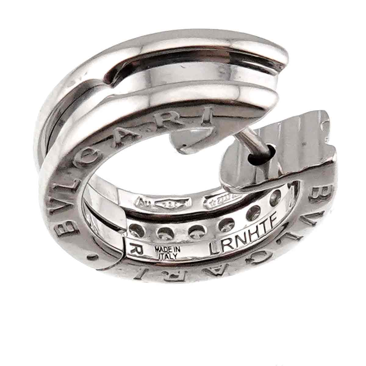 B-ZERO1 Diamond Earrings Pierced 18K White Gold 750