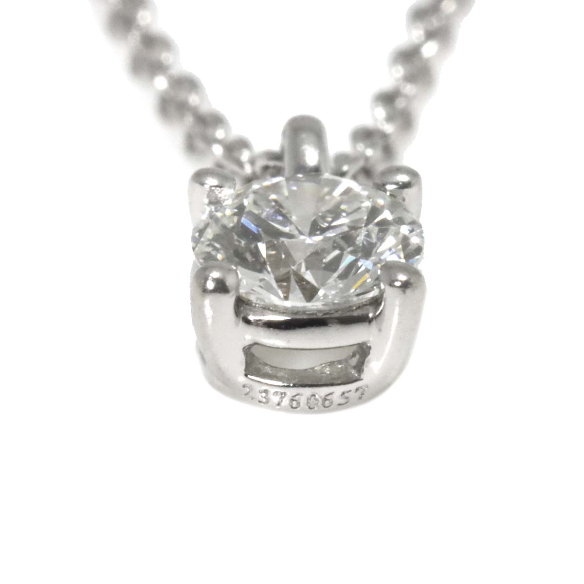 Solitaire Diamond Necklace Platinum