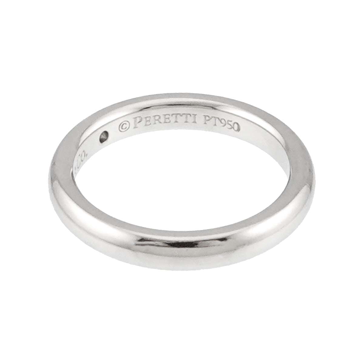 Stacking Band Ring Diamond 1P Platinum Size4(US)