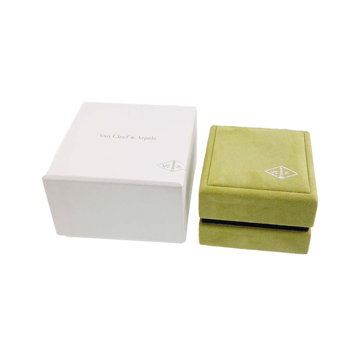 Pure Alhambra Diamond Necklace 18K White Gold 750