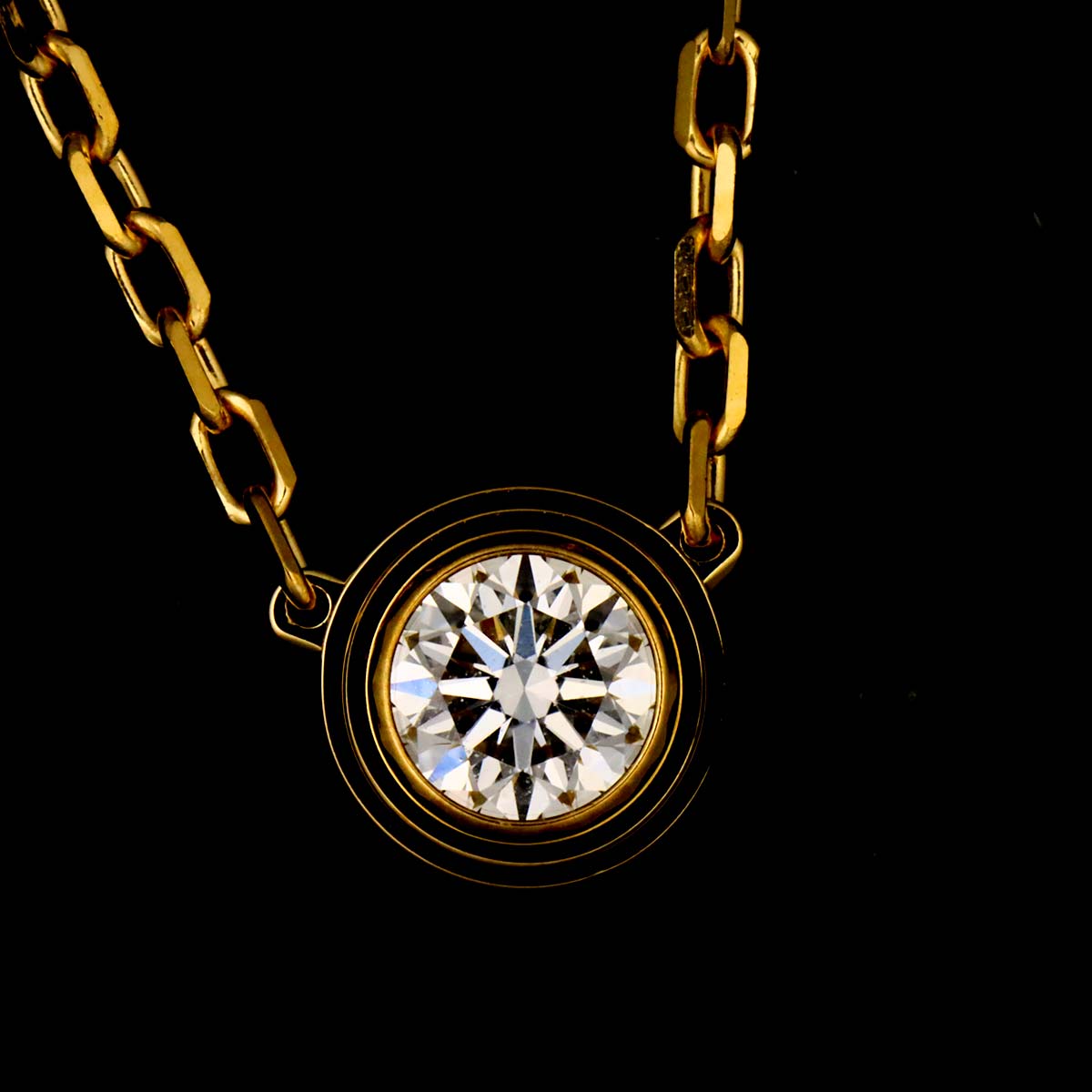 d Amour Diamond Necklace LM 18K Yellow Gold 750