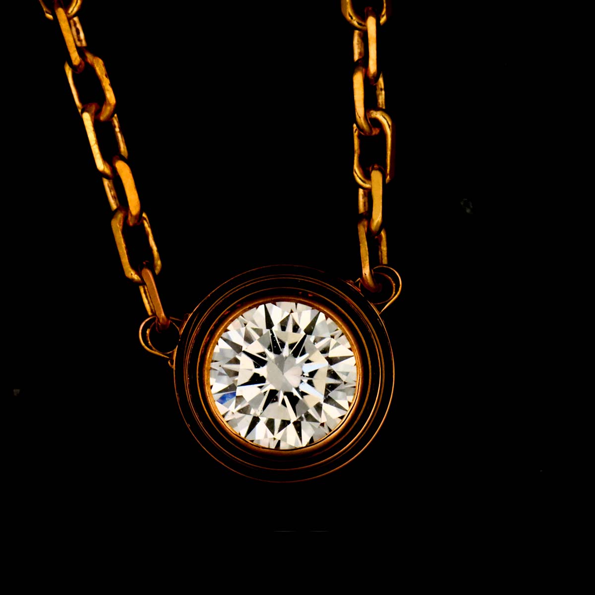 d'Amour Diamond Necklace LM 18K Pink Gold 750