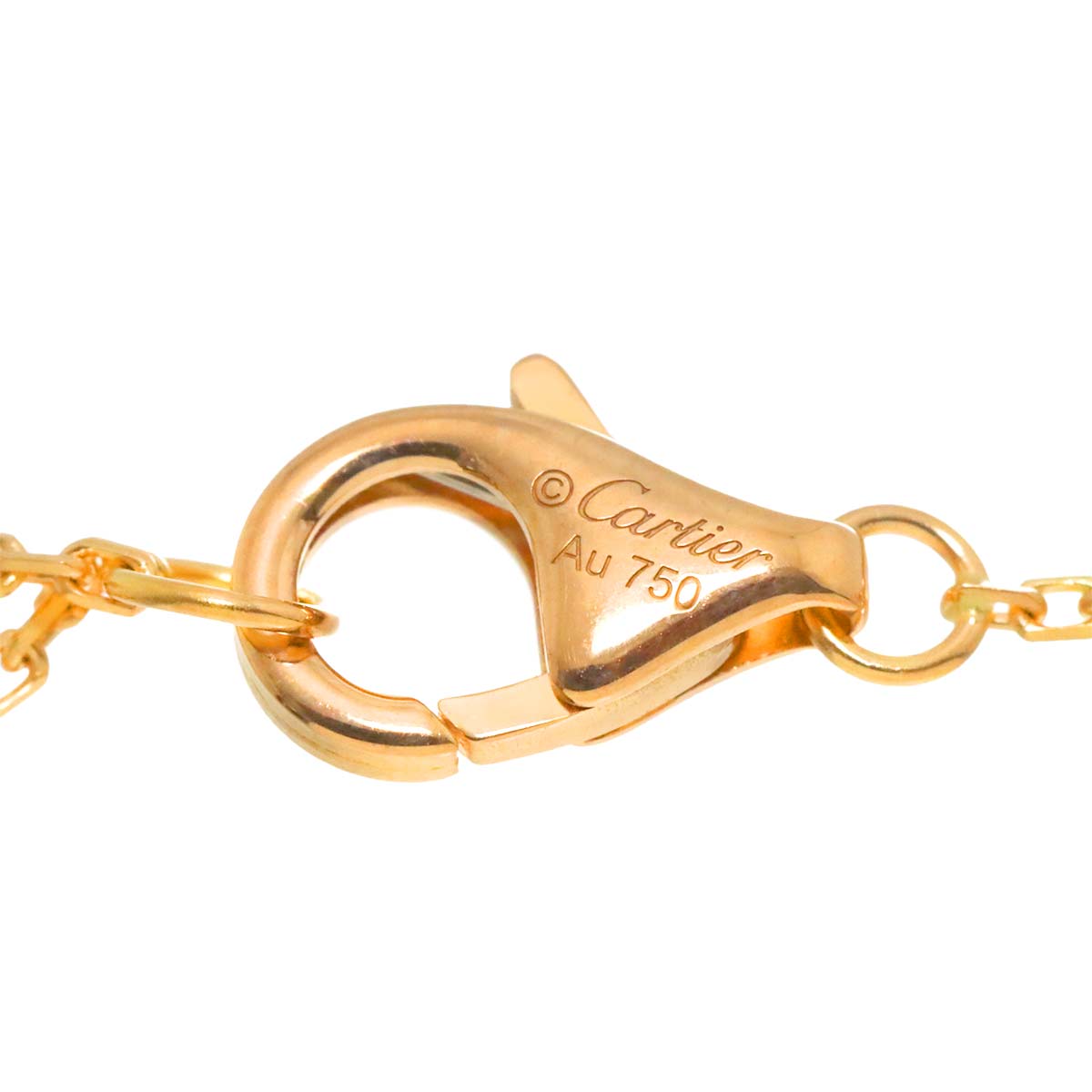 C De Diamond 0.22ct D/IF/3EX Necklace 18K Pink Gold 750