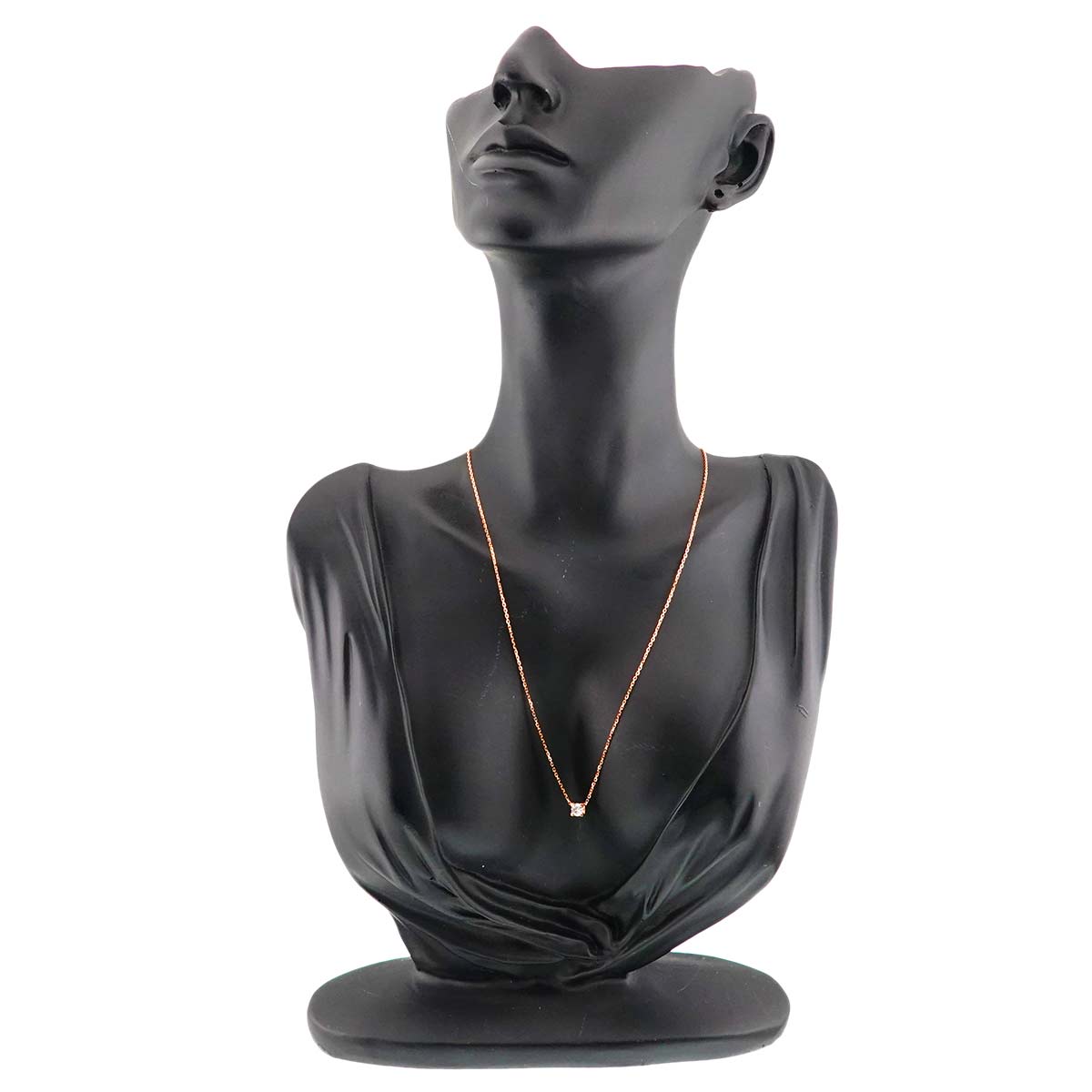 C De Diamond 0.22ct D/IF/3EX Necklace 18K Pink Gold 750