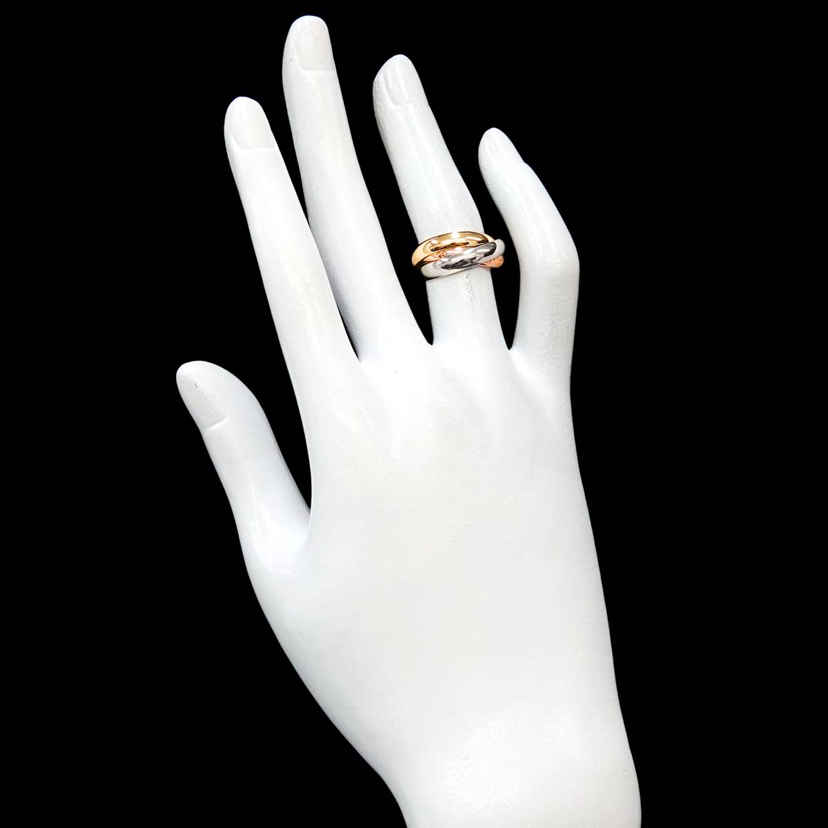 Trinity Ring MM 18K YG WG PG 750 Size49 4.75-5(US)