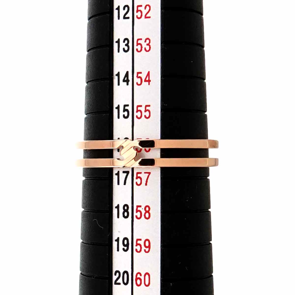 Infinity Ring 18K PG Pink Gold 750 Size17 7.5(US)