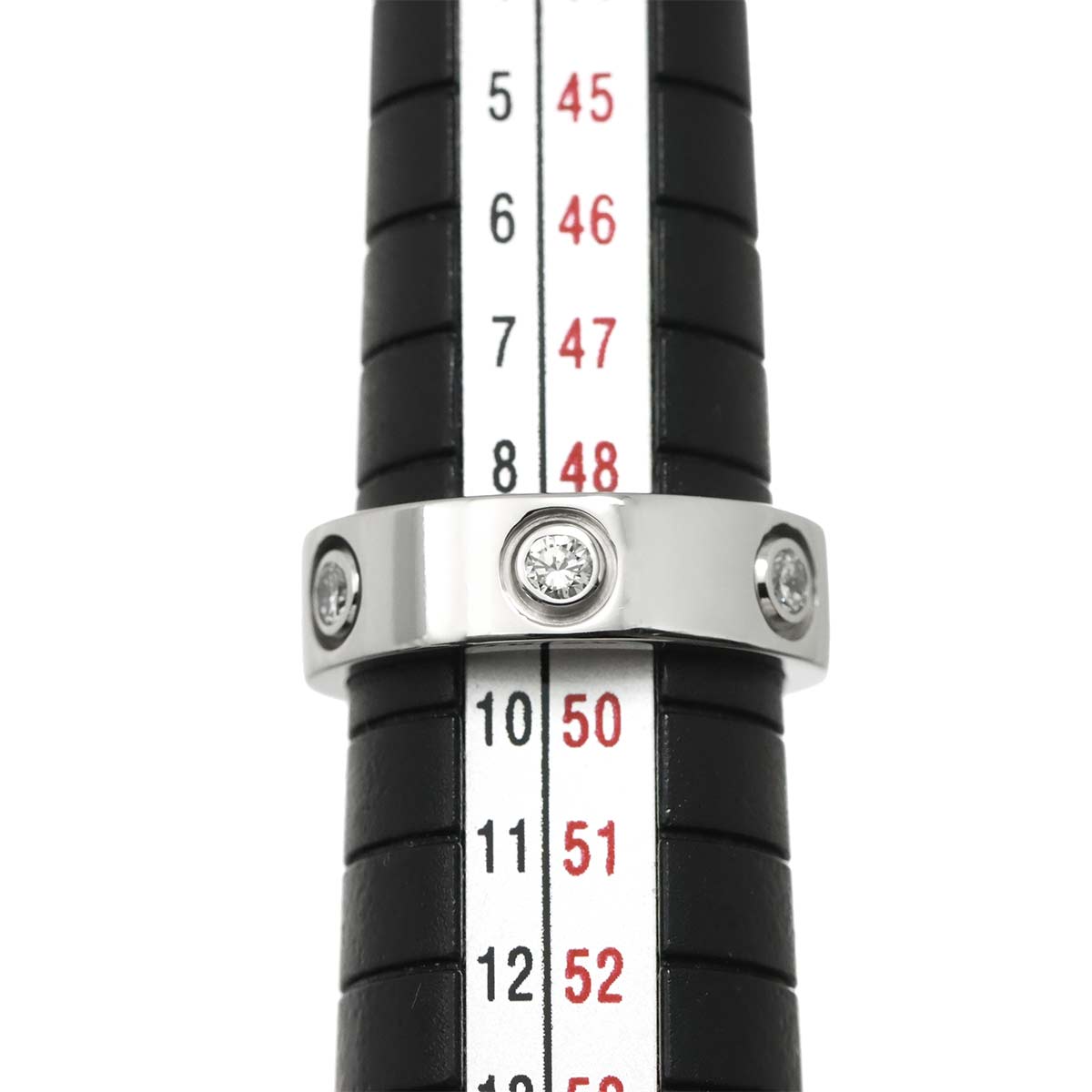 Love Ring Diamond 6P 18K White Gold 750 size49 4.5-4.75(US)