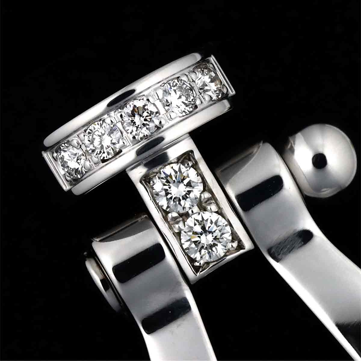 Force 10 LM Diamond Bracelet 18K WG 750 Steel size17 LM Diamond Bracelet 18K WG 750 Steel size17