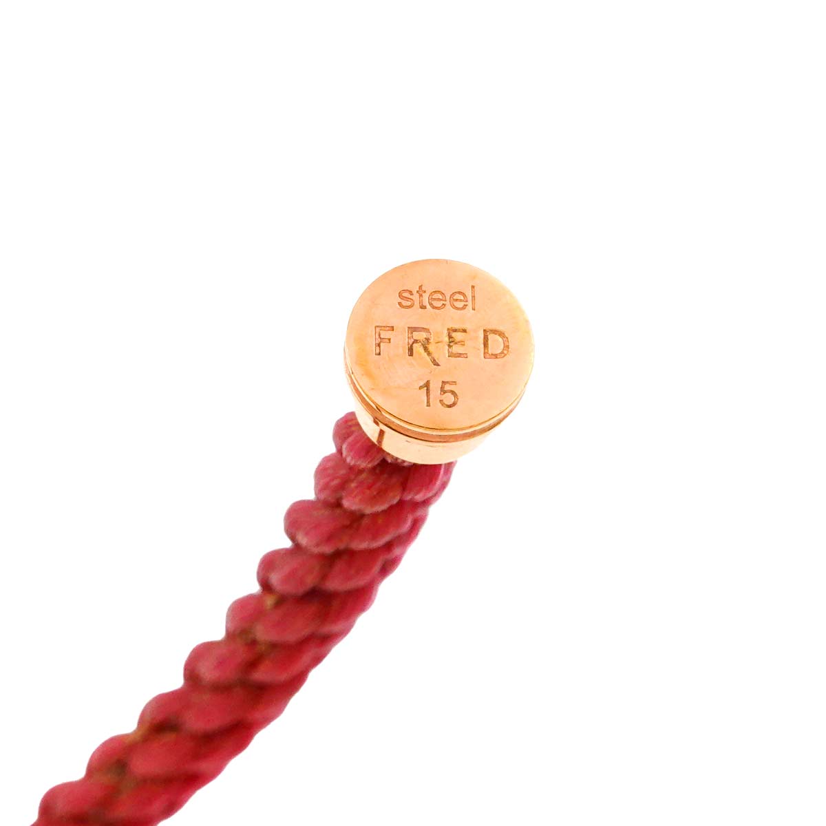 Force 10 LM Half Diamond Bracelet 18K PG 750 Steel size15