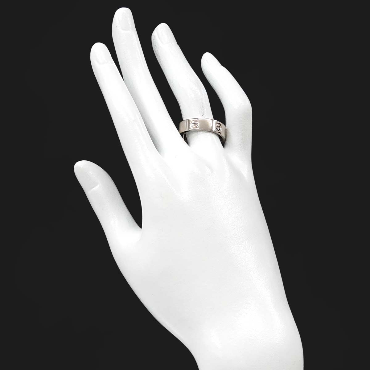 Love Ring 18K White Gold 750 size62 9.5-9.75(US)