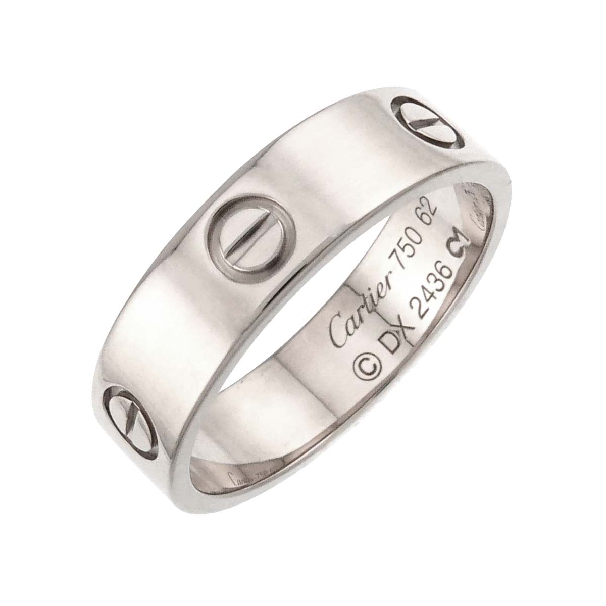 Love Ring 18K White Gold 750 size62 9.5-9.75(US)