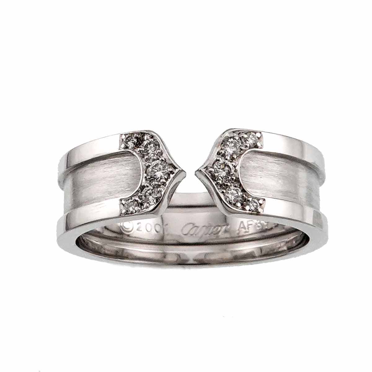 C2 Diamond SM Ring 18K WG 750 Size55 7.25(US)