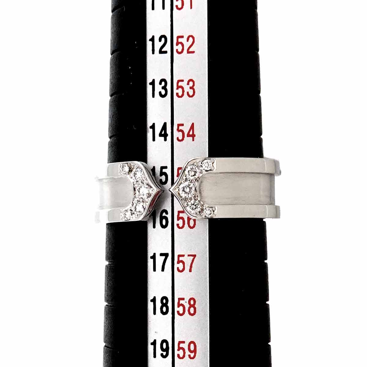 C2 Diamond SM Ring 18K WG 750 Size55 7.25(US)