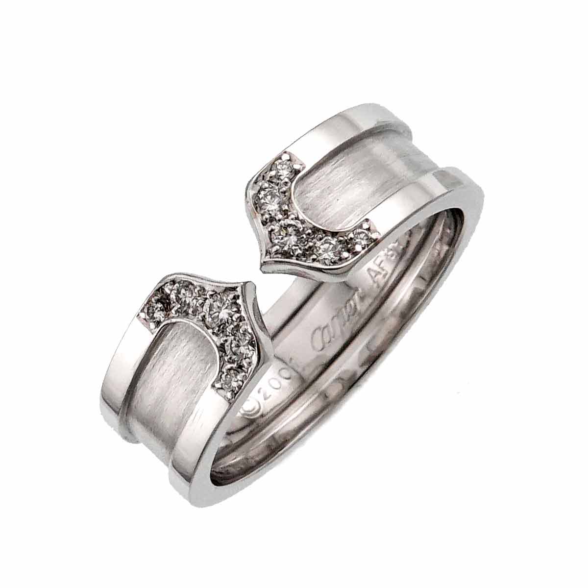 C2 Diamond SM Ring 18K WG 750 Size55 7.25(US)