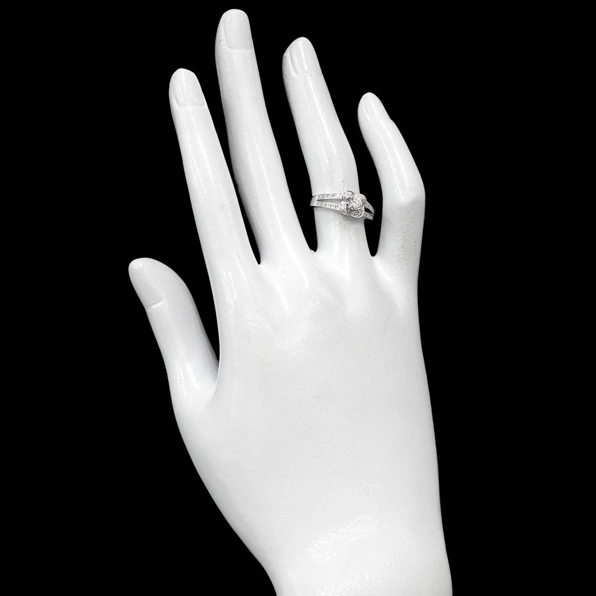 chance of Love Diamond Ring 18K WG 750 size5.5-5.75(US)