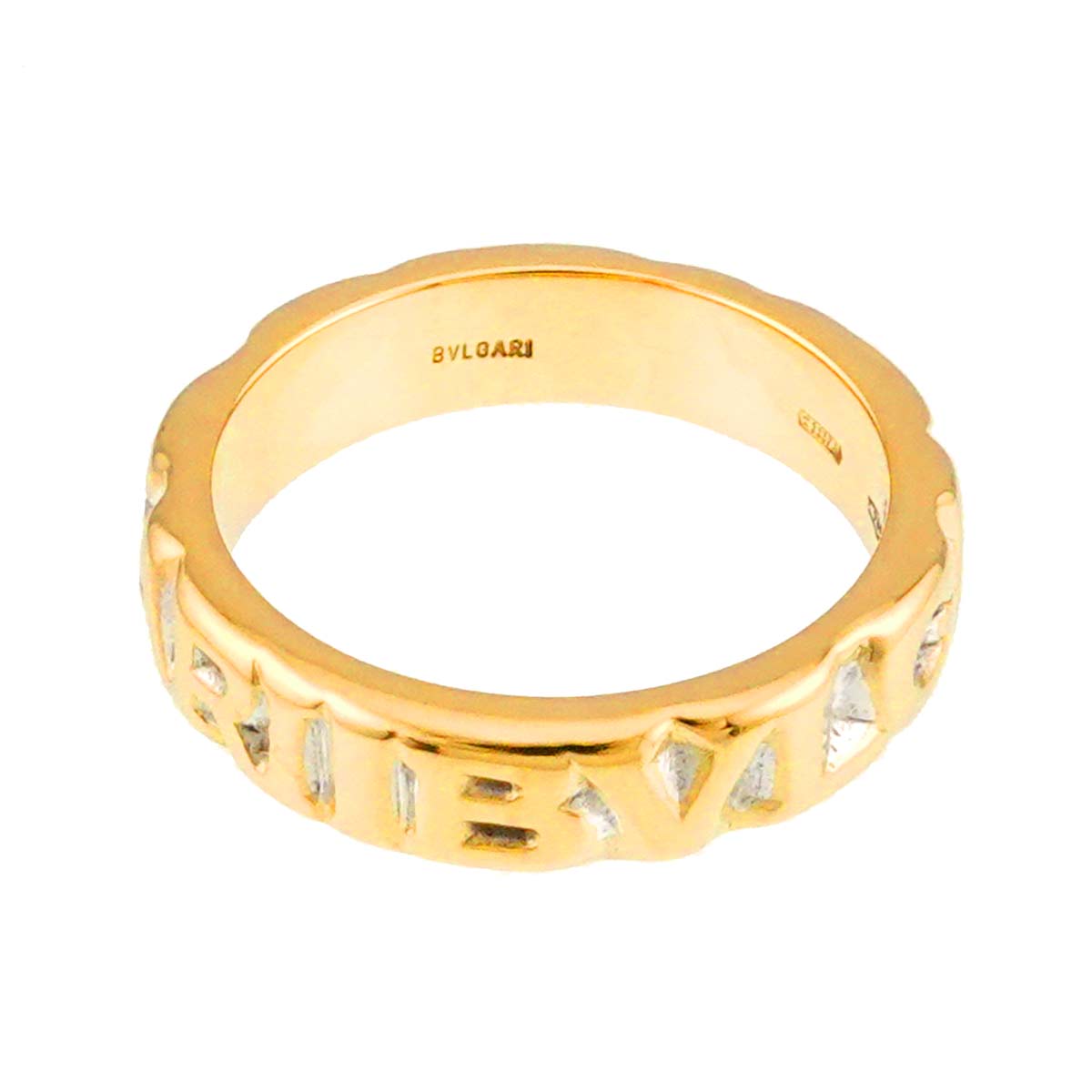 Logo Ring 18K YG 750 Size4.75-5(US)