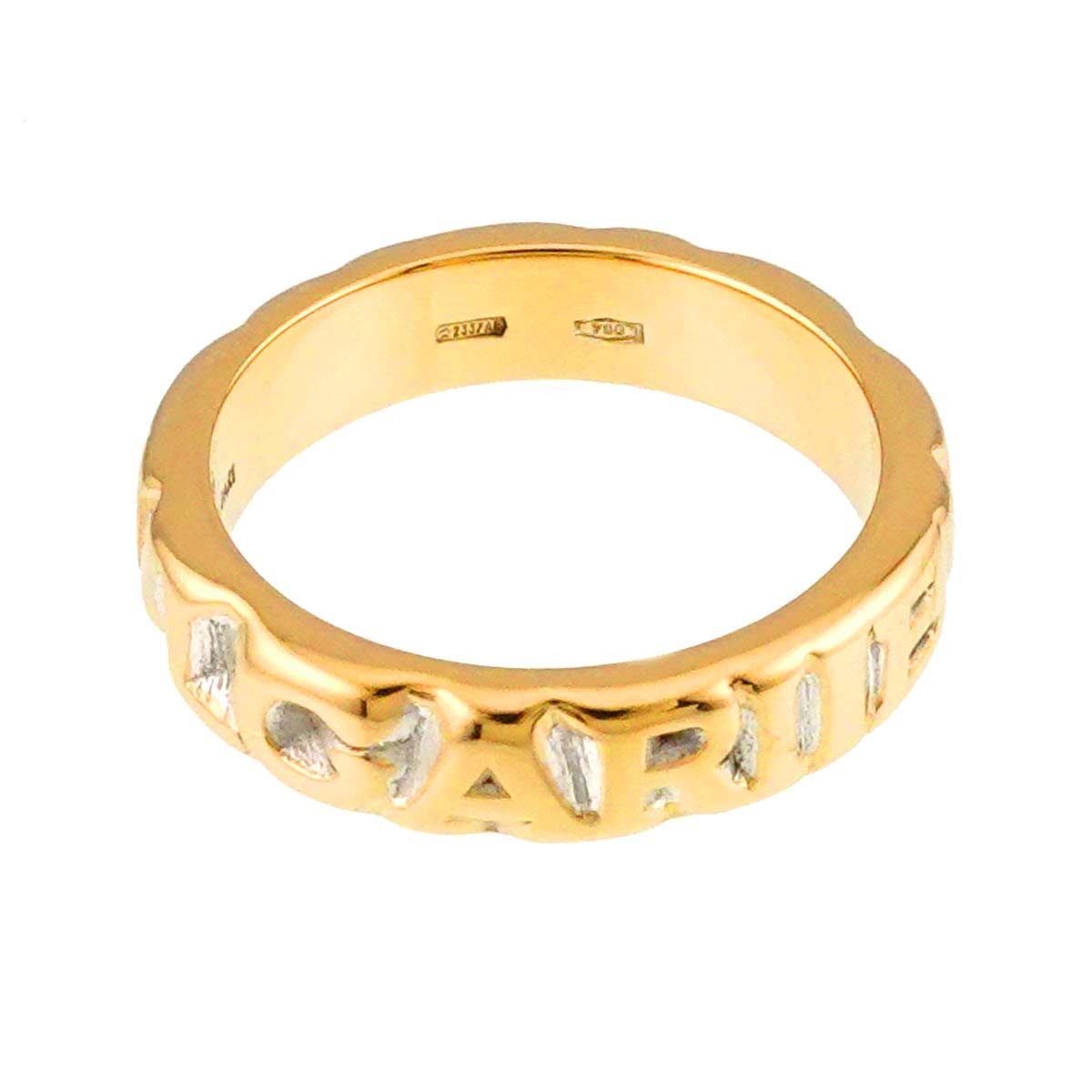 Logo Ring 18K YG 750 Size4.75-5(US)