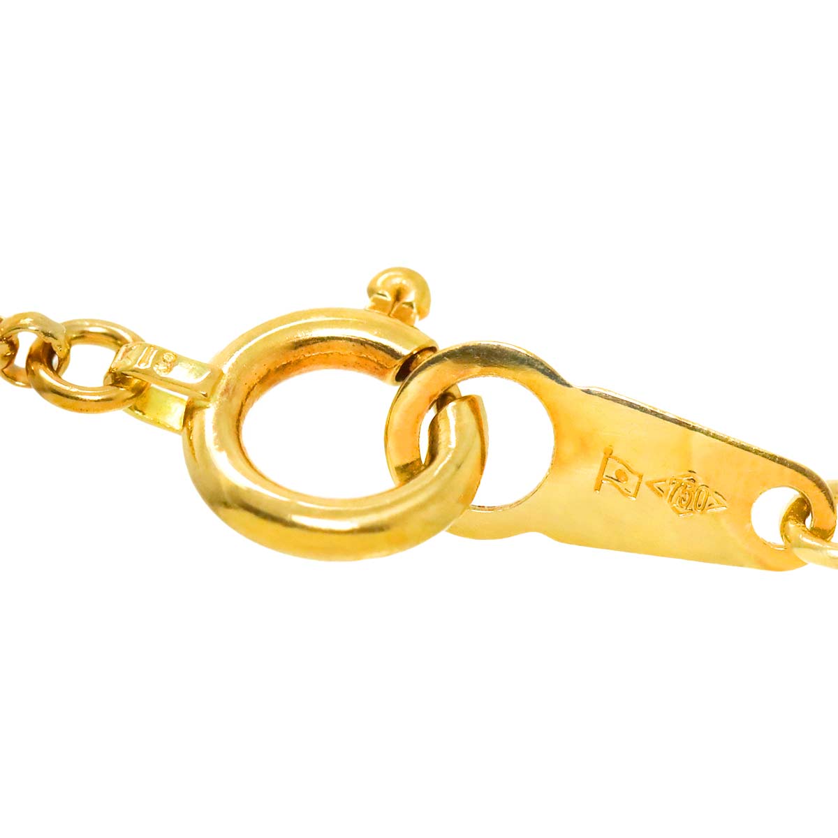 Ruby 1.56ct Diamond 0.30ct Flower Necklace 18K PG 750