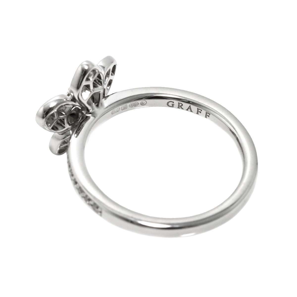 Wildflower Diamond Ring 18K WG 750 size6(US)