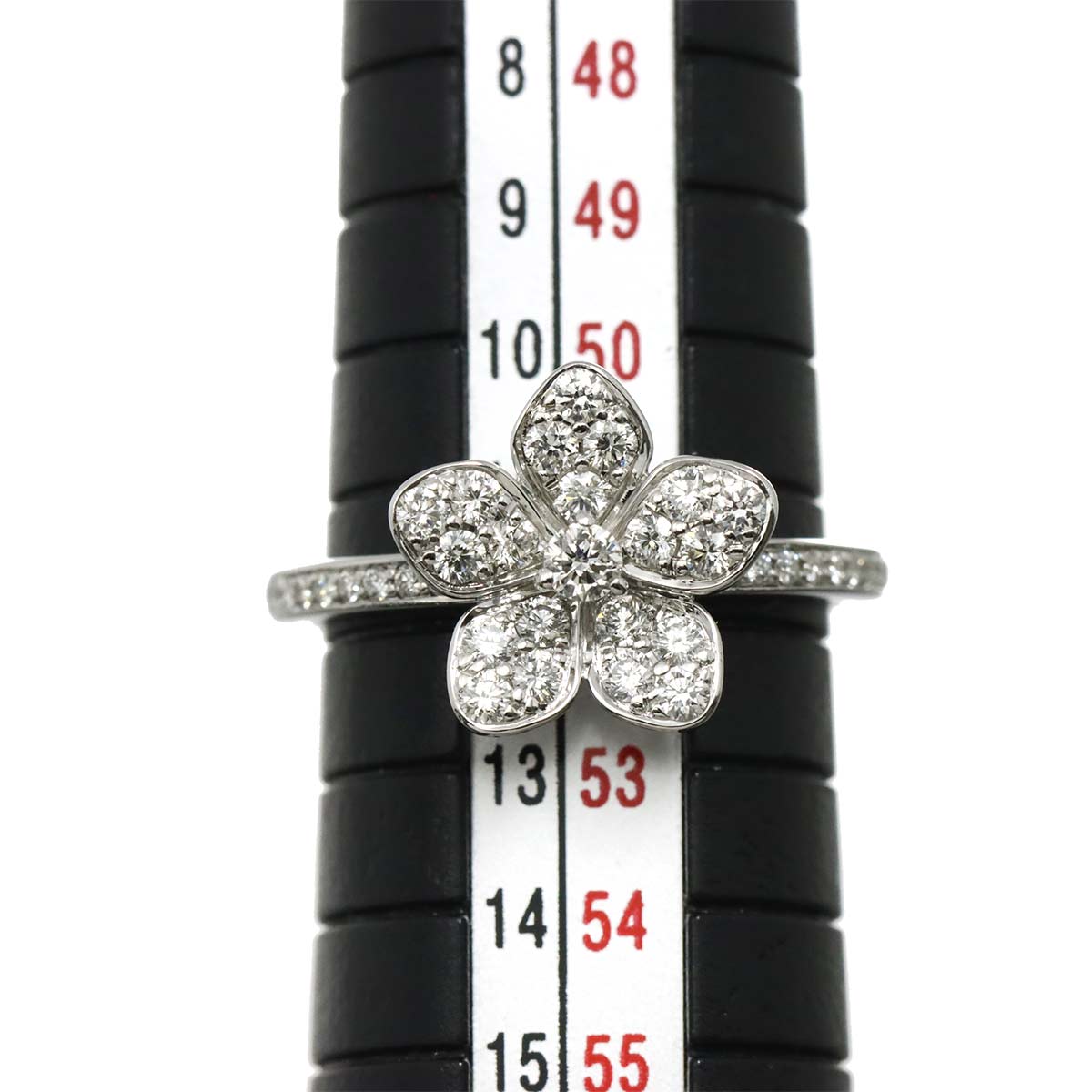 Wildflower Diamond Ring 18K WG 750 size6(US)