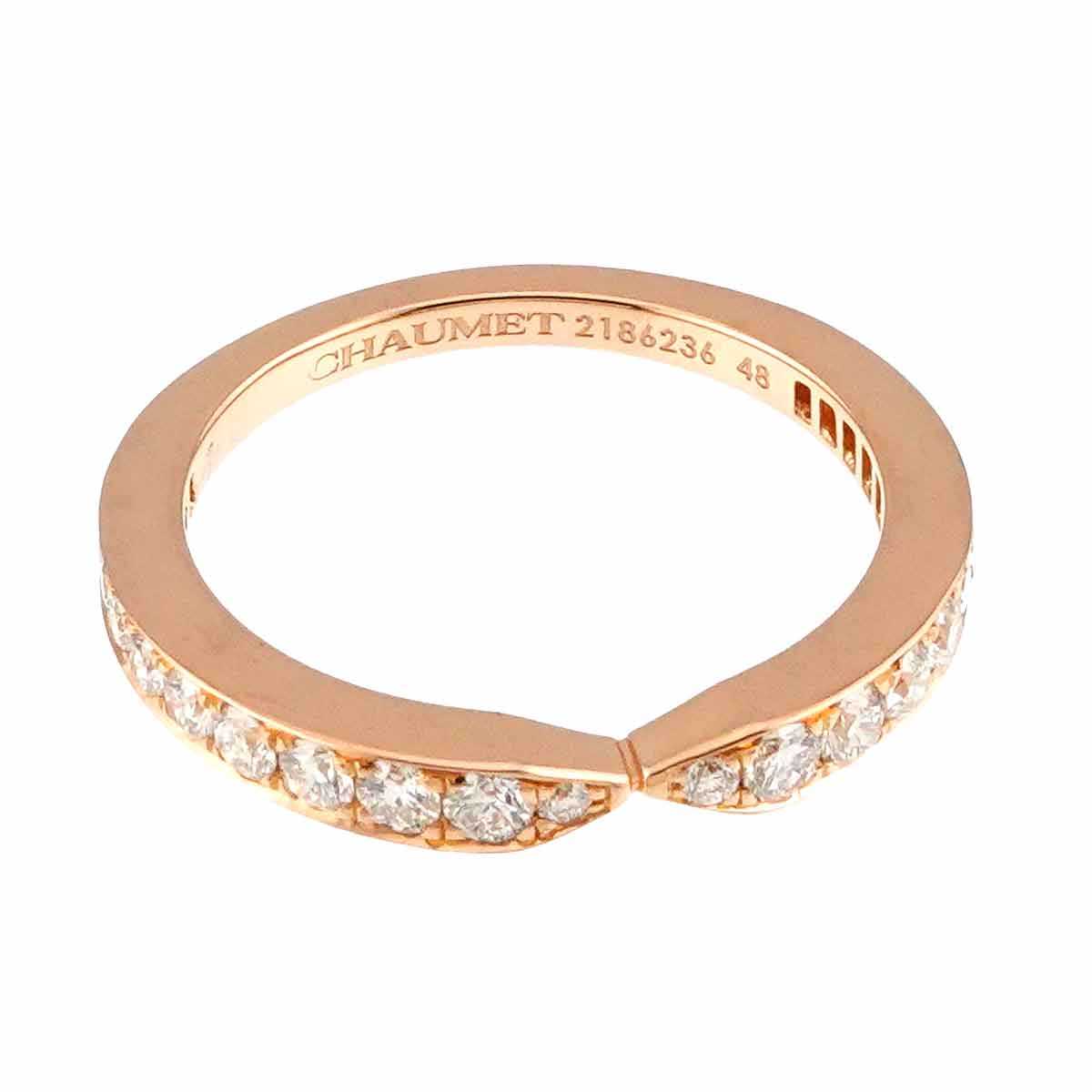 Josephine Ring Diamond 18K PG 750 size48 4.5(US)