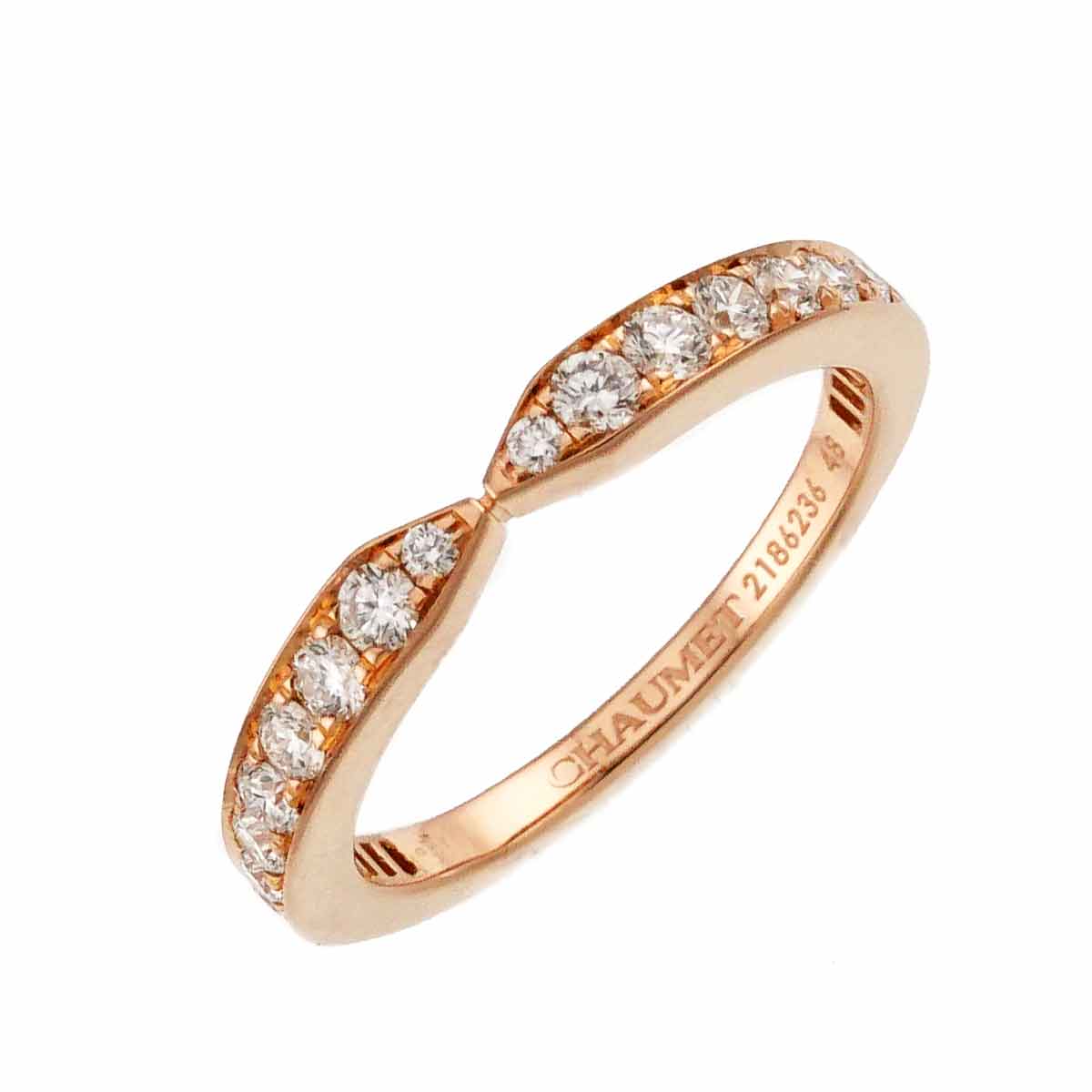 Josephine Ring Diamond 18K PG 750 size48 4.5(US)