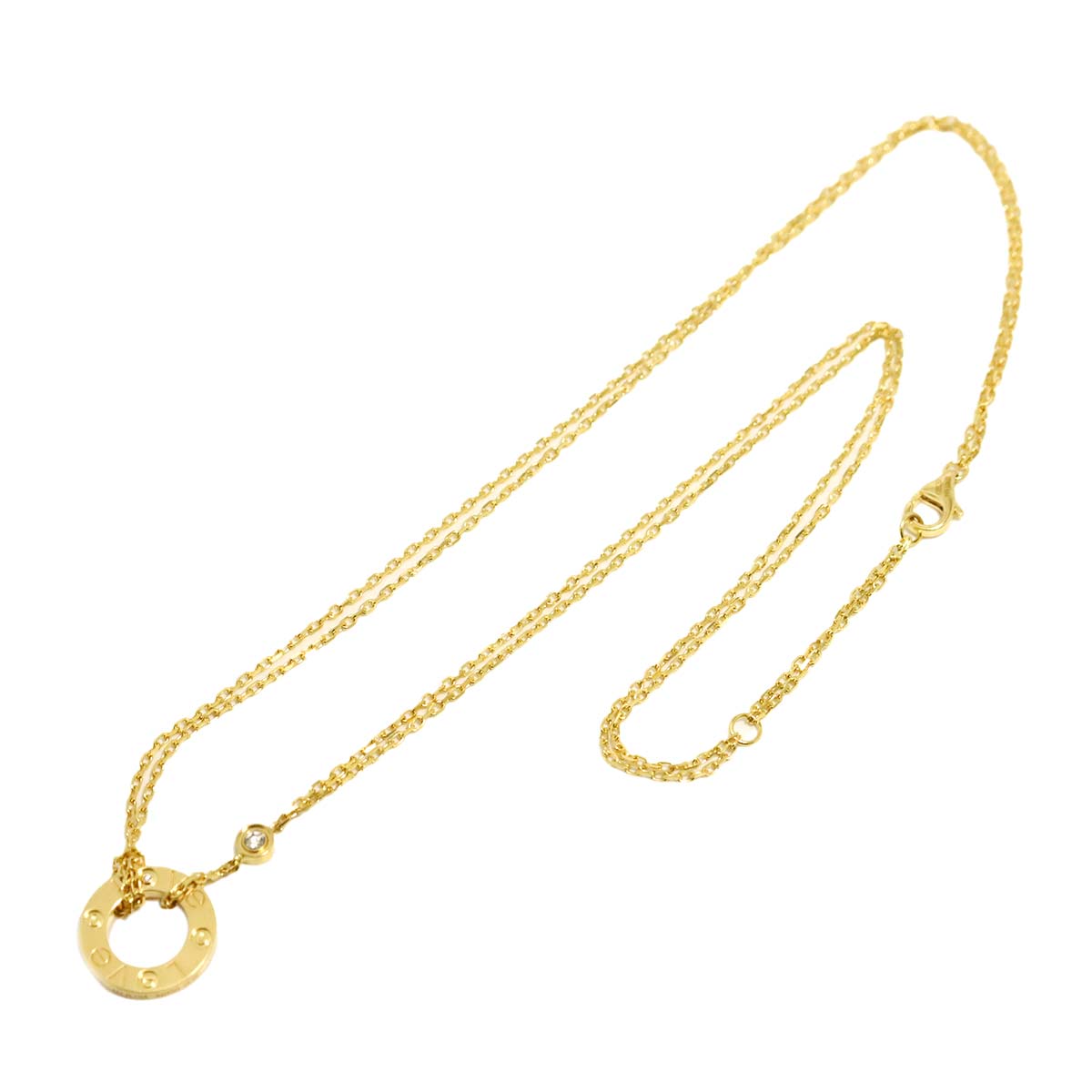 Love Diamond Necklace 18K Yellow Gold 750