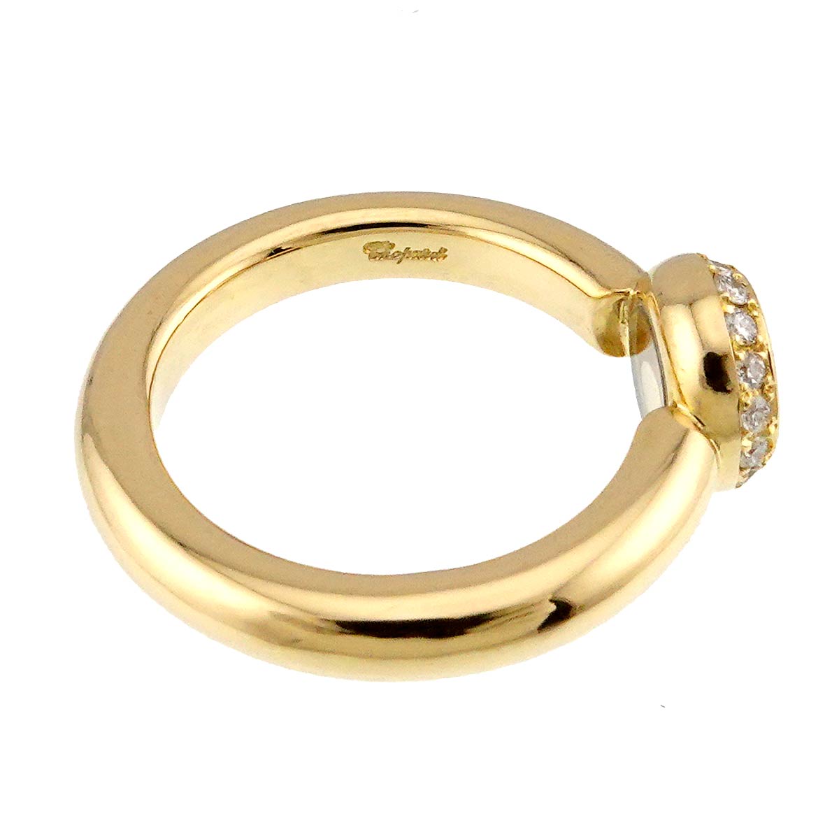 Happy Diamond Ring 18K YG 750 Size4.75-5(US)