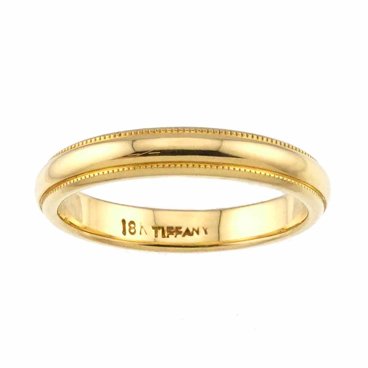 Milgrain Band Ring 18K YG 750 Size4.5(US)