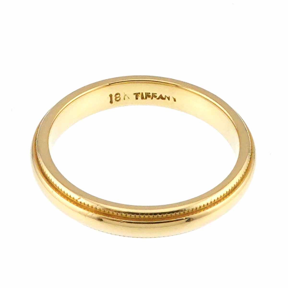 Milgrain Band Ring 18K YG 750 Size4.5(US)