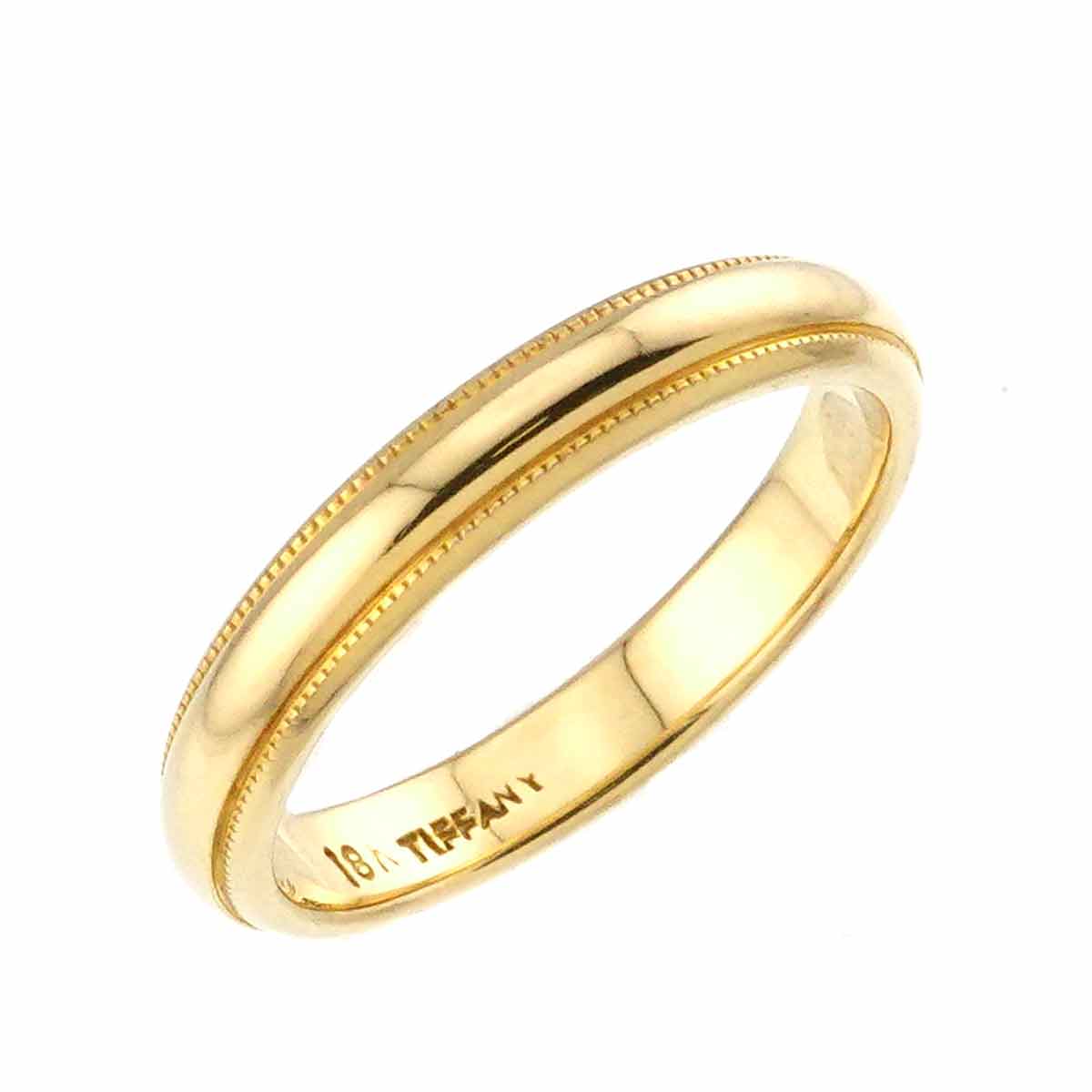 Milgrain Band Ring 18K YG 750 Size4.5(US)