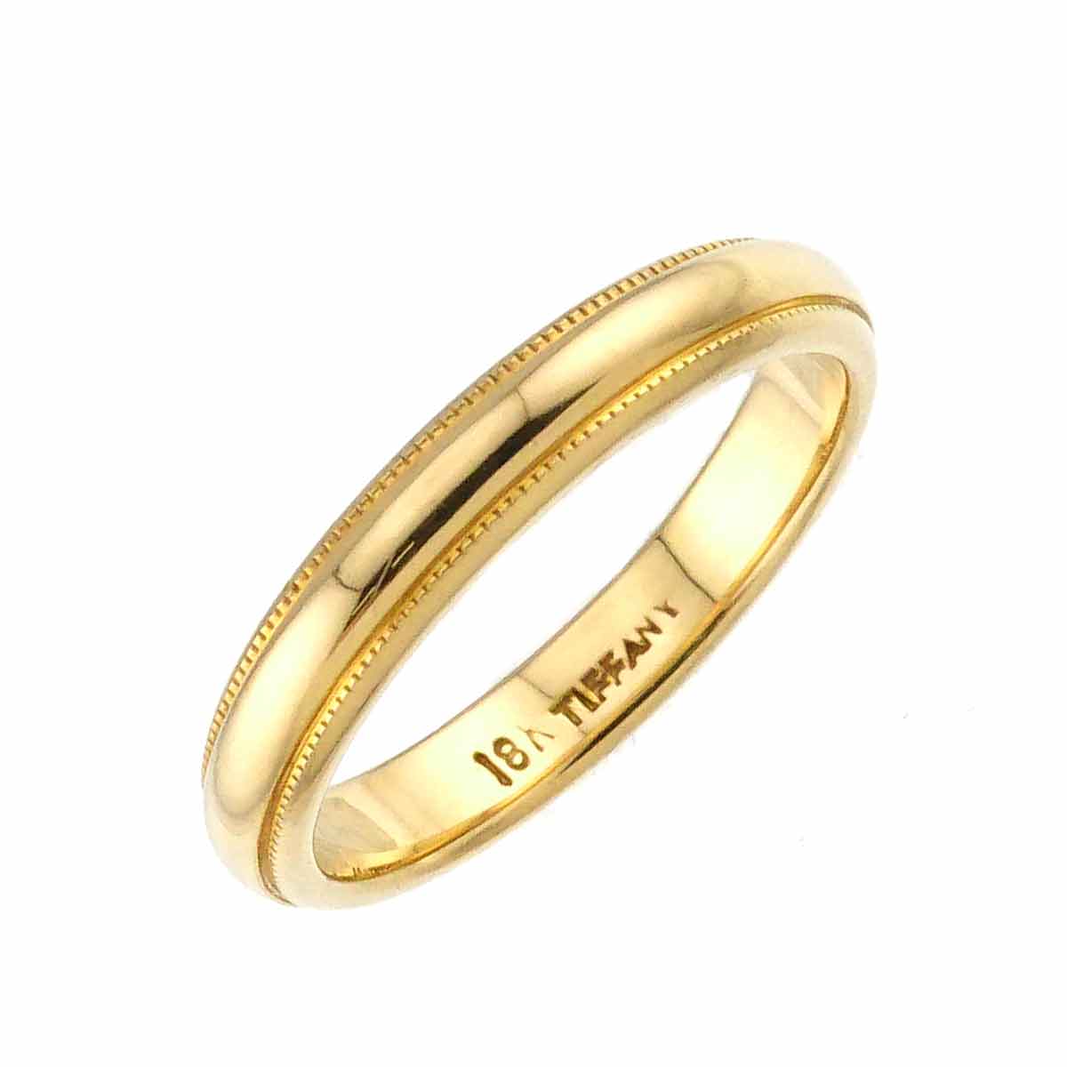 Milgrain Band Ring 18K YG 750 Size4.5(US)