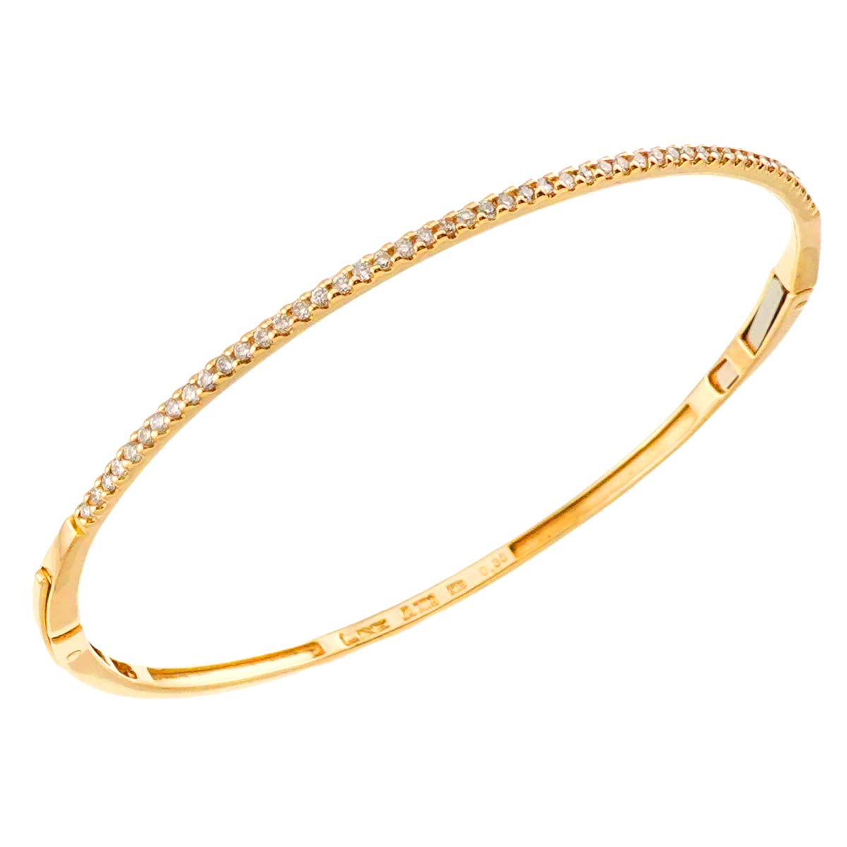 Diamond 0.35ct Bracelet 18K YG Yellow Gold 750