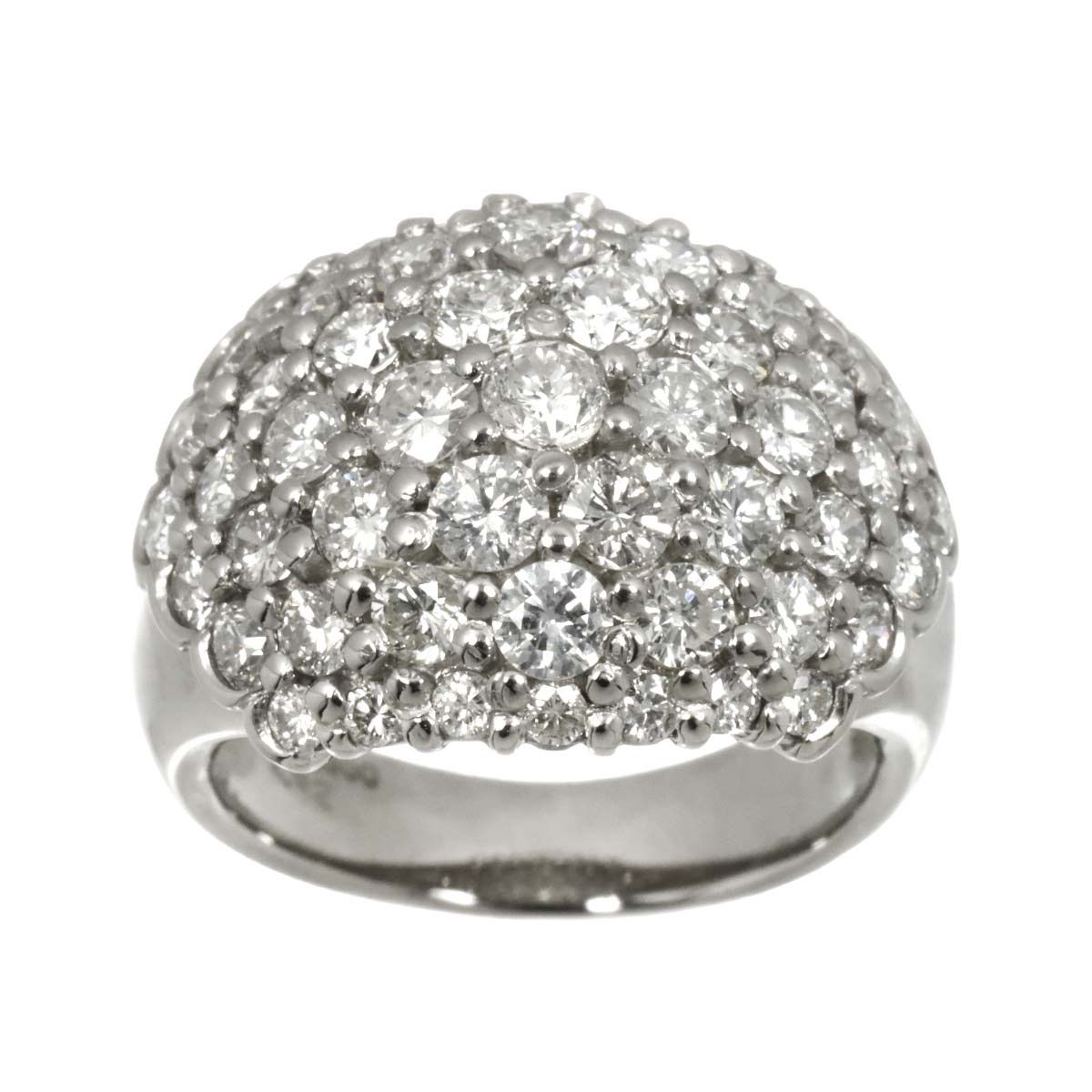 Diamond 2.82ct Ring Pt Platinum size5.25(US)