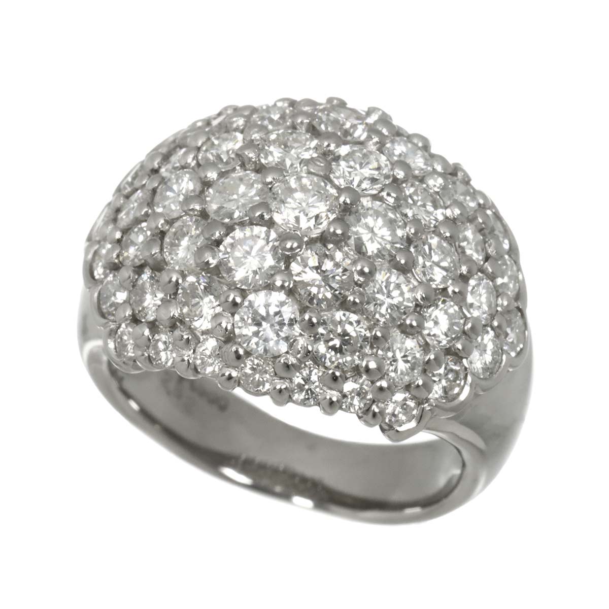 Diamond 2.82ct Ring Pt Platinum size5.25(US)