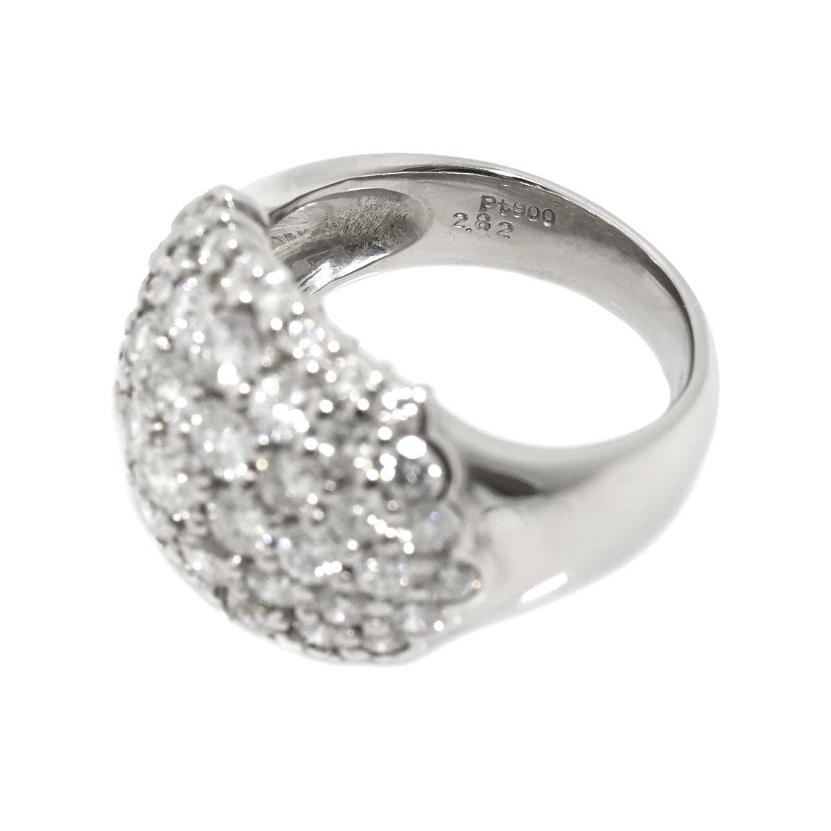 Diamond 2.82ct Ring Pt Platinum size5.25(US)