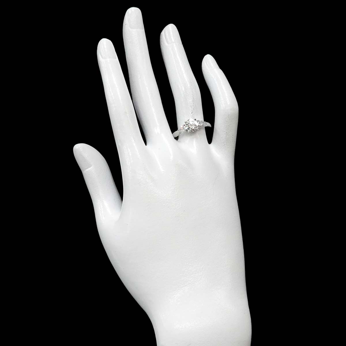 Diamond 1.11ct G/VS2 Ring Pt size7.75-8(US)