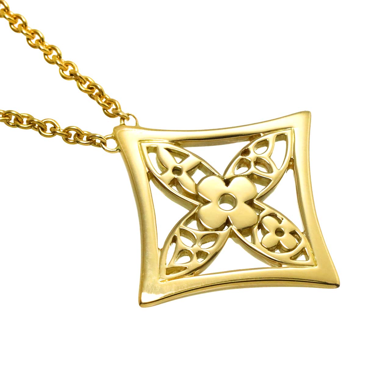 PandanTiff Monogram Necklace 18K YG 750