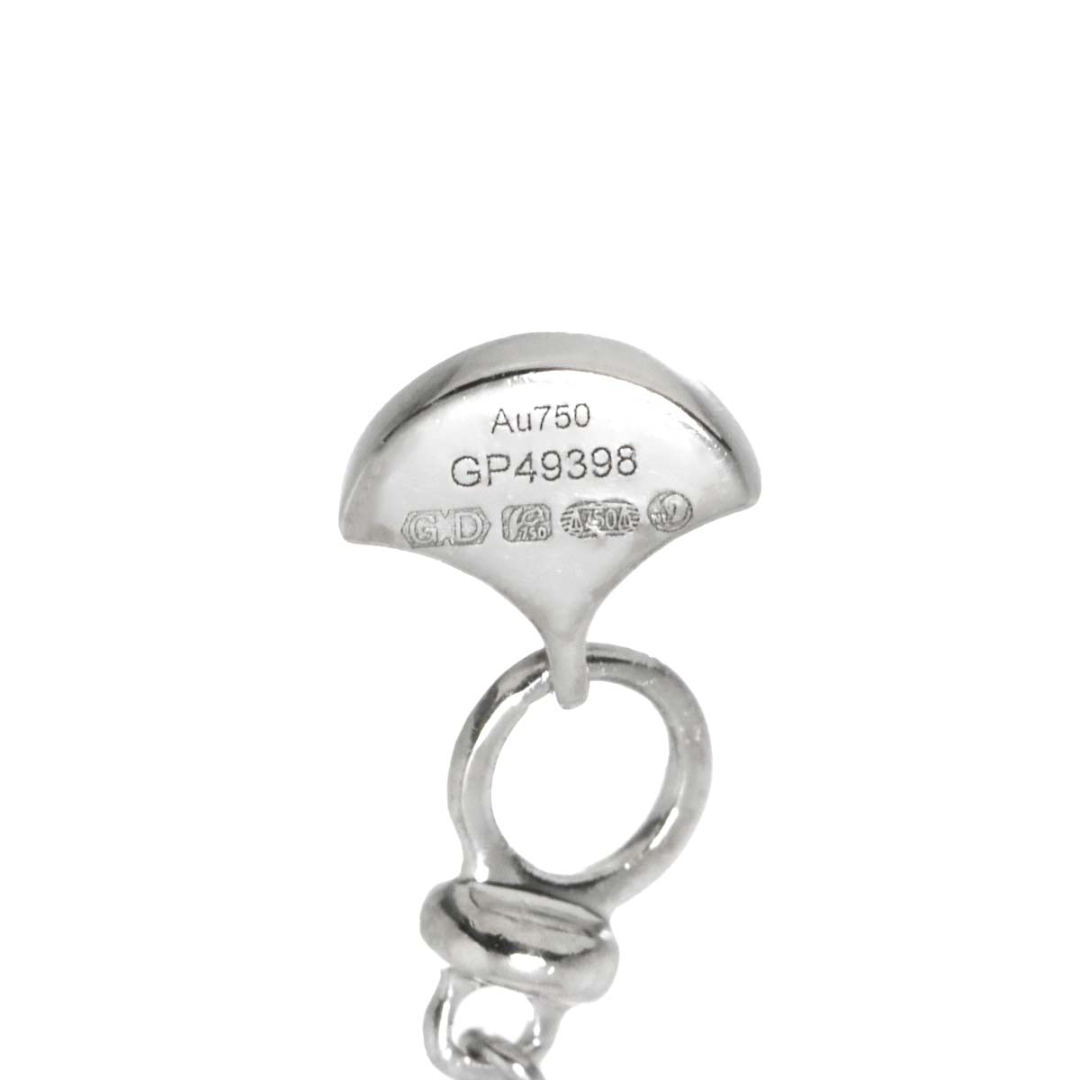 Classic Butterfly Diamond Necklace 18K WG 750