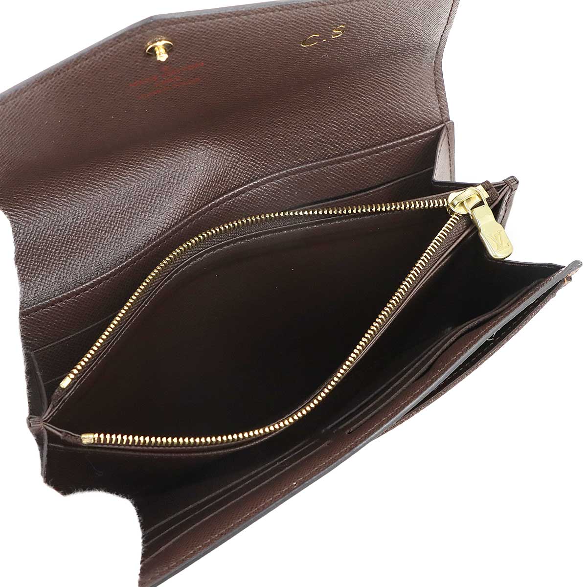 Damier Sarah Wallet Ebene Brown N63209 Purse