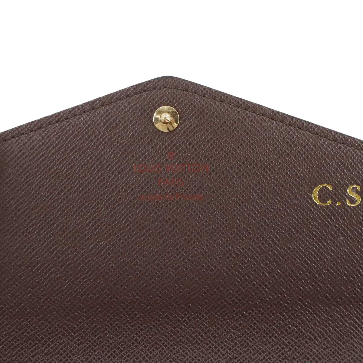 Damier Sarah Wallet Ebene Brown N63209 Purse